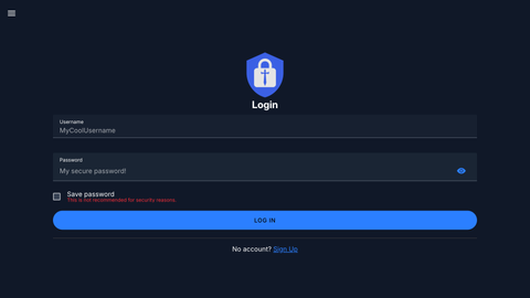 Login Screen